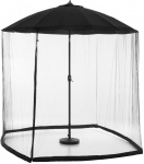 S&auml;&auml;sev&otilde;rk Antibit Screen For Parasol, must v., 320 cm x 320 cm