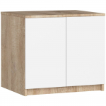 Kapp Akord S60 94036010, valge v./l&auml;bipaistev v./sonoma tamm v., 50 cm x 60 cm x 55 cm