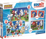 Pusle 2in1 Clementoni Edukit Sonic, 37 cm x 26 cm, 84 tk, mitmev&auml;rviline