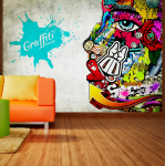 Fototapeet Artgeist Graffiti Beauty MNEW010357, 105 cm x 150 cm
