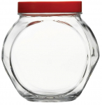 Kuivaine konteiner Pasabahce Bella, 1.5 l, l&auml;bipaistev v./punane v.