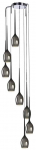 Valgusti rippuv AZzardo Izza AZ2940, E14, 8 x 40 W, must v.
