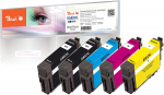 Tindiprinteri kassett Peach E502XL, must v./kollane v./violetne v., 8 ml