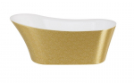 Vann, teisaldatav Besco Calima Glam, 170 cm x 74 cm x 72 cm, ovaalne, kuldne