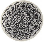 Vaip sise Conceptum Hypnose Kozzy, valge/must, 100 cm x 100 cm