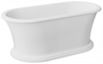 Vann, teisaldatav Besco Ziva, 160 cm x 75 cm x 61 cm, ovaalne, valge
