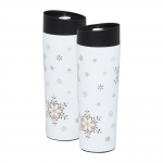 Termostass Ambition Art Deco Stars, 0.34 l, kuld v./valge v./must v.