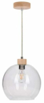 Valgusti rippuv Spot-Light Svea, E27, 1 x 60 W, l&auml;bipaistev v. / pruun v., 24 x 21 cm