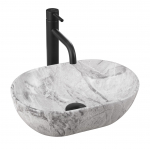 Vannitoa kraanikauss Rea Demi, keraamiline, 38 cm x 26 cm x 12 cm, hall