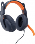 Juhtmega k&otilde;rvaklapid lastele Logitech Zone Learn, sinine v./oranž v.