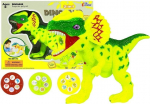 Projektorid, koos tarvikutega, dinosaurus Lean Toys 2in1, roheline