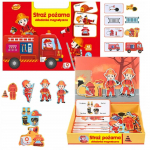 Magnetiline pusle Smily Play Fire Department, EN, mitmev&auml;rviline, 43 tk