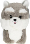 Pehme m&auml;nguasi koer Daffi Teddy Pets Husky, valge v./hall v., 19 cm