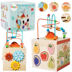 Arendav kuubik, kuju sorteerija Lean Toys Fun Intelligence, 30 cm, mitmev&auml;rviline
