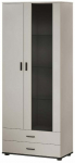 Vitriinkapp Cama Meble Soho, must v./ka&scaron;miir v., 41 cm x 80 cm x 192 cm