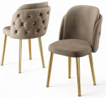 Toolide komplekt Kalune Design Axle, kuld v./cappuccino, 46 cm x 45 cm x 82 cm, 6 tk