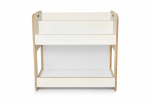 Lastete raamat riiul Kalune Design Dove, pruun v./valge v., 57 cm x 34 cm x 55 cm