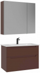 Vannitoa m&ouml;&ouml;bli komplekt Kalune Design Messina 85 v2-418, punane v., 45 cm x 85 cm x 55 cm