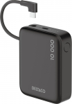 Akupank Deltaco PB-CC101, 10000 mAh, 20 W, must v.