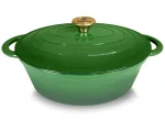 Emailitud malmpott Allesken Verdeluxe, &Oslash;22.8 cm, 4.3 l, roheline v.