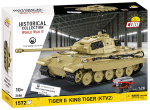 Konstruktor, tank Cobi Historical Collection Tiger II King Tiger (KTV2) 2686, 1572 tk, pruun v.