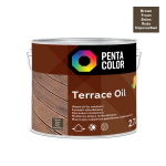 Terrassi&otilde;li Pentacolor Terrace Oil, pruun v., 2.7 l