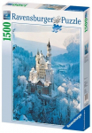 Pusle Ravensburger Neuschwanstein Castle in Winter 16219, 80 cm x 60 cm, 1500 tk, sinine/valge
