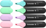 Tekstimarker Schneider 115098, mitmev&auml;rviline, 4 tk