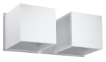Valgusti seinale Sollux Quad 2 5903282706552, G9, 2 x 40 W, valge v. / valge v.