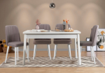 S&ouml;&ouml;gitoa komplekt Kalune Design Costa 0701 - 1 B, valge v./hall v.