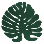 Lauamatt Spalding Leaf, 38 cm x 38 cm, Roheline