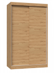 Riidekapp Iga, pruun v., 61 cm x 120 cm x 200 cm