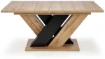 Laud pikendatav Brandon, tamm v./must v., 160 - 200 cm x 90 cm x 77 cm