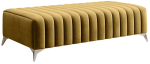 Tumba Laurence Nube 45, kollane v., 64 cm x 132 cm x 36 cm