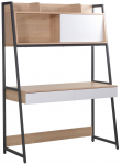 Kirjutuslaud ja riiul Home4you Study 40844, tamm v./valge v.