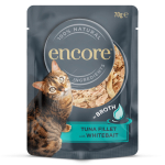 Kassi m&auml;rgtoit Encore Pouch In Broth, kalaliha/tuunikala, 0.070 kg