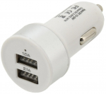 Auto laadija Compass, USB, 6.1 cm, valge, 15.5 W