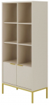 Raamaturiiul Kocot Kids Austin, kuld v./beež v., 171.2 cm x 80 cm x 40 cm