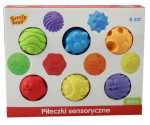 Sensoorne pall, komplekt Smily Play, mitmev&auml;rviline, 6 tk