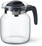 Teekann Ambition Vesta, 1 l, l&auml;bipaistev v./must v.