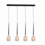 Valgusti rippuv AZzardo Izza AZ0101, E14, 4 x 40 W, must v.