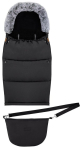 Talvine magamiskott beebile Momi Footmuff 2in1 AKCE00050, must v., 107 cm x 48 cm