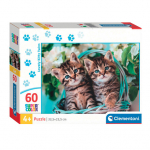Pusle Clementoni SuperColor Kitty Twins 26599, 23.5 cm x 33.5 cm, 60 tk, mitmev&auml;rviline