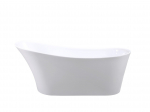 Vann, teisaldatav Besco Calima, 170 cm x 74 cm x 72 cm, ovaalne, valge