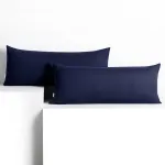 Dekoratiivpadjap&uuml;&uuml;r Restilo Amber, s&uuml;gavsinine v., 40 cm x 120 cm, 2 tk