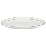 Serveerimistaldrik Ambition Aura Silver, 20.5 cm x 1.5 cm, &Oslash; 12.2 cm, valge v./h&otilde;be v., portselan