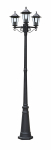Vabalt seisev v&auml;lisvalgusti Domoletti Arna, 15W, E27, IP44, must v., 55 cm x 212 cm
