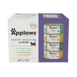 Applaws m&auml;rg kassitoit, kala/kana, 12 tk x 70 g