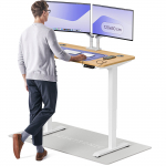 Kirjutuslaud reguleeritava k&otilde;rgusega Desktronic HomePro, 120 cm x 60 cm, 61 - 125.5 cm, tamm v./valge v.