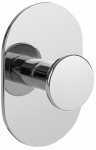 Konks Laveo Miri, 40 mm x 20 mm x 60 mm, kroom v.